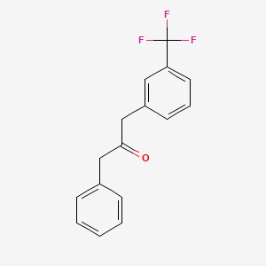 molecular formula C16H13F3O B1295115 2-Propanone, 1-phenyl-3-[3-(trifluoromethyl)phenyl]- CAS No. 59756-57-9