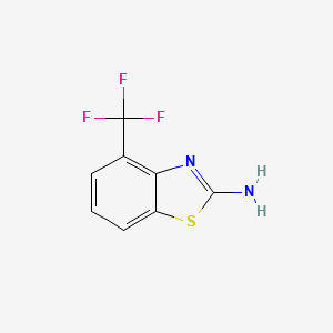 molecular formula C8H5F3N2S B1295117 4-(trifluoromethyl)-1,3-benzothiazol-2-amine CAS No. 60388-36-5