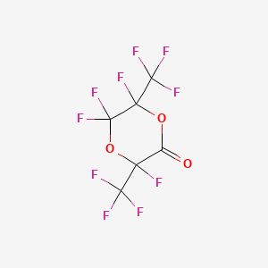 molecular formula C6F10O3 B1295126 3,5,5,6-四氟-3,6-双(三氟甲基)-1,4-二氧六环-2-酮 CAS No. 7309-84-4