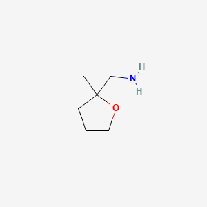 molecular formula C6H13NO B1295129 (2-Methyltetrahydrofuran-2-yl)methanamine CAS No. 7179-94-4