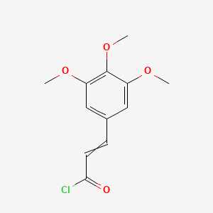 molecular formula C12H13ClO4 B1295132 3-(3,4,5-trimethoxyphenyl)prop-2-enoyl chloride 