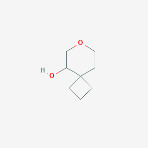 molecular formula C8H14O2 B12951359 7-Oxaspiro[3.5]nonan-5-ol 