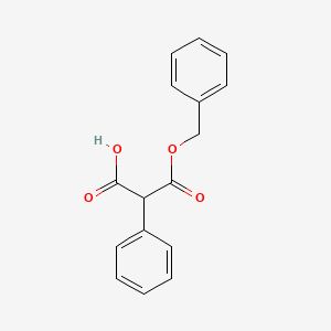 molecular formula C16H14O4 B1295140 3-(Benzyloxy)-3-oxo-2-phenylpropanoic acid CAS No. 25774-02-1