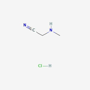 molecular formula C3H7ClN2 B1295143 Methylaminoacetonitrile hydrochloride CAS No. 25808-30-4