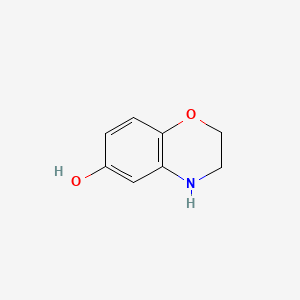 molecular formula C8H9NO2 B1295145 3,4-Dihydro-2H-benzo[b][1,4]oxazin-6-ol CAS No. 26021-57-8