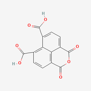 molecular formula C14H6O7 B1295180 2,4-dioxo-3-oxatricyclo[7.3.1.05,13]trideca-1(13),5,7,9,11-pentaene-8,10-dicarboxylic acid CAS No. 52671-72-4