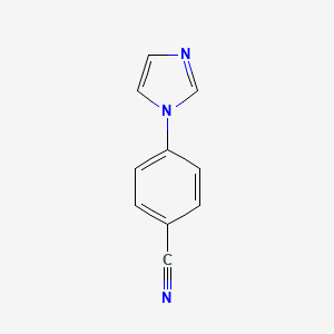 molecular formula C10H7N3 B1295184 4-(1H-imidazol-1-yl)benzonitrile CAS No. 25372-03-6