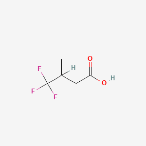 molecular formula C5H7F3O2 B1295188 4,4,4-trifluoro-3-methylbutanoic acid CAS No. 348-75-4