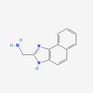 molecular formula C12H11N3 B12952061 (1H-Naphtho[1,2-d]imidazol-2-yl)methanamine 