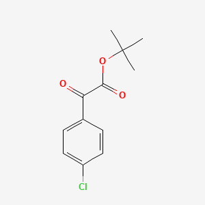 molecular formula C12H13ClO3 B12952354 Tert-butyl 2-(4-chlorophenyl)-2-oxoacetate 