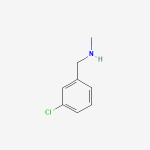molecular formula C8H10ClN B1295239 3-Chloro-N-methylbenzylamine CAS No. 39191-07-6