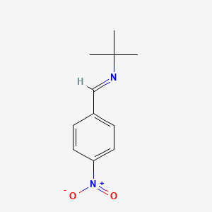 molecular formula C11H14N2O2 B1295244 p-Nitrobenzylidene tert-butylamine CAS No. 718-36-5