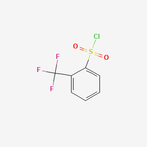 molecular formula C7H4ClF3O2S B1295249 2-(Trifluoromethyl)benzenesulfonyl chloride CAS No. 776-04-5