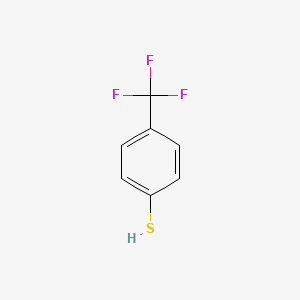 molecular formula C7H5F3S B1295252 4-(三氟甲基)苯硫酚 CAS No. 825-83-2