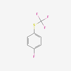 molecular formula C7H4F4S B1295261 1-Fluoro-4-(trifluoromethylthio)benzene CAS No. 940-76-1
