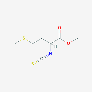 molecular formula C7H11NO2S2 B1295267 Methyl 2-isothiocyanato-4-(methylthio)butyrate CAS No. 21055-47-0