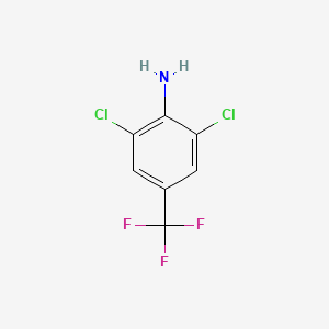 molecular formula C7H4Cl2F3N B1295278 4-Amino-3,5-dichlorobenzotrifluoride CAS No. 24279-39-8