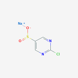 molecular formula C4H2ClN2NaO2S B12952830 Sodium 2-chloropyrimidine-5-sulfinate 