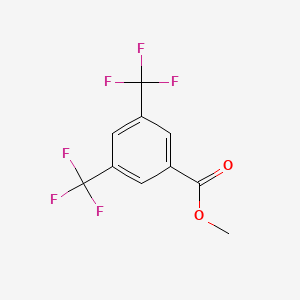 molecular formula C10H6F6O2 B1295285 Methyl 3,5-bis(trifluoromethyl)benzoate CAS No. 26107-80-2
