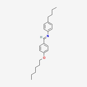 molecular formula C23H31NO B1295292 p-Hexyloxybenzylidene p-butylaniline CAS No. 29743-11-1