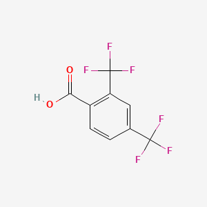 molecular formula C9H4F6O2 B1295300 2,4-Bis(trifluoromethyl)benzoic acid CAS No. 32890-87-2