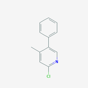 molecular formula C12H10ClN B12953014 2-Chloro-4-methyl-5-phenylpyridine 