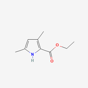 molecular formula C9H13NO2 B1295308 Ethyl 3,5-dimethyl-1H-pyrrole-2-carboxylate CAS No. 2199-44-2