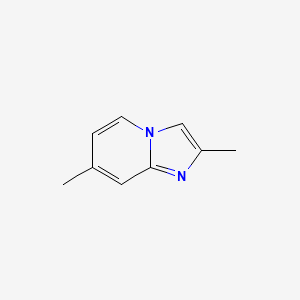 molecular formula C9H10N2 B1295337 2,7-二甲基咪唑并[1,2-a]吡啶 CAS No. 3268-61-9
