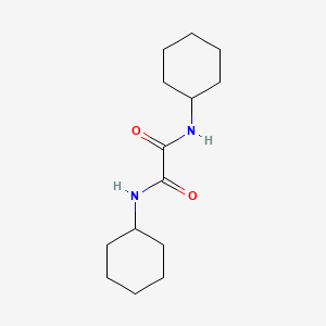 molecular formula C14H24N2O2 B1295340 N,N'-二环己氧酰胺 CAS No. 3299-64-7