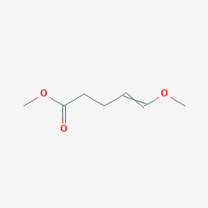 molecular formula C7H12O3 B129536 Methyl 5-methoxypent-4-enoate CAS No. 143538-29-8