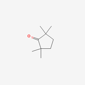 molecular formula C9H16O B1295366 2,2,5,5-四甲基环戊酮 CAS No. 4541-35-9
