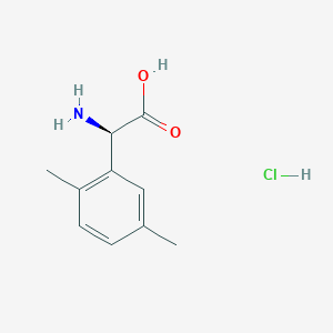 molecular formula C10H14ClNO2 B12953774 (R)-2-Amino-2-(2,5-dimethylphenyl)acetic acid hydrochloride 