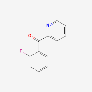 molecular formula C12H8FNO B1295382 Methanone, (2-fluorophenyl)-2-pyridinyl- CAS No. 6238-65-9