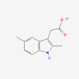 molecular formula C12H13NO2 B1295408 (2,5-dimethyl-1H-indol-3-yl)acetic acid CAS No. 5435-40-5