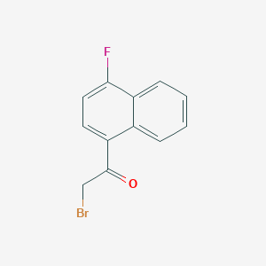 molecular formula C12H8BrFO B1295411 2-Bromo-1-(4-fluoronaphthalen-1-yl)ethan-1-one CAS No. 388-31-8