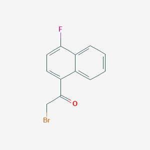 molecular formula C12H8BrFO B1295411 2-Bromo-1-(4-fluoronaphthalen-1-yl)ethanone CAS No. 388-31-8