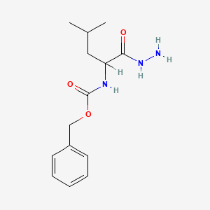 molecular formula C14H21N3O3 B1295414 benzyl N-(1-hydrazinyl-4-methyl-1-oxopentan-2-yl)carbamate CAS No. 42384-22-5