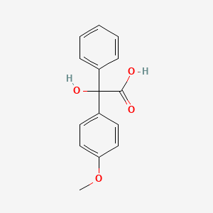 molecular formula C15H14O4 B1295417 Hydroxy-(4-methoxy-phenyl)-phenyl-acetic acid CAS No. 4237-50-7