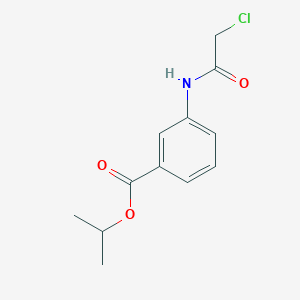 molecular formula C12H14ClNO3 B1295418 Isopropyl 3-[(chloroacetyl)amino]benzoate CAS No. 6307-69-3