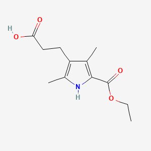 4-(2-Carboxy-ethyl)-3,5-dimethyl-1H-pyrrole-2-carboxylic acid ethyl ester