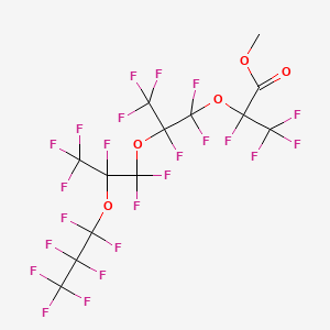 molecular formula C13H3F23O5 B1295436 全氟-2,5,8-三甲基-3,6,9-三氧十二烷酸，甲酯 CAS No. 39187-47-8