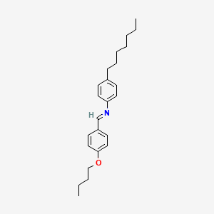 molecular formula C24H33NO B1295439 对丁氧基亚苄基对庚基苯胺 CAS No. 39777-19-0