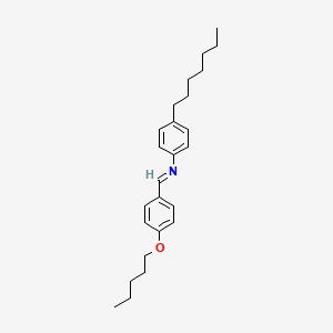 molecular formula C25H35NO B1295440 p-Pentyloxybenzylidene p-heptylaniline CAS No. 39777-20-3