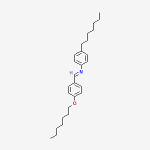 molecular formula C27H39NO B1295441 4-HEPTYLOXYBENZYLIDENE 4-HEPTYLANILINE CAS No. 39777-22-5
