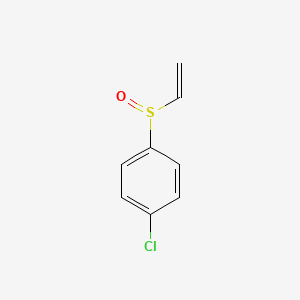 molecular formula C8H7ClOS B12954419 1-Chloro-4-(ethenesulfinyl)benzene CAS No. 63383-26-6