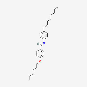 molecular formula C27H39NO B1295442 p-Hexyloxybenzylidene p-octylaniline CAS No. 39777-28-1
