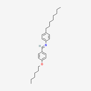 B1295442 p-Hexyloxybenzylidene p-octylaniline CAS No. 39777-28-1