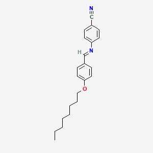 molecular formula C22H26N2O B1295447 p-Octyloxybenzylidene p-cyanoaniline CAS No. 41682-73-9