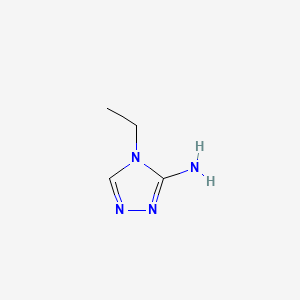 molecular formula C4H8N4 B1295449 4H-1,2,4-Triazol-3-amine, 4-ethyl- CAS No. 42786-06-1
