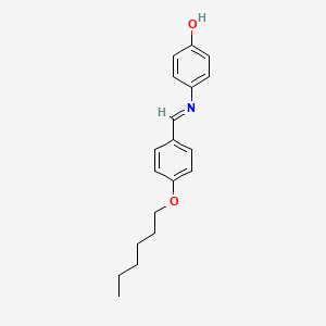 molecular formula C19H23NO2 B1295451 p-Hexyloxybenzylidene p-aminophenol CAS No. 50262-77-6